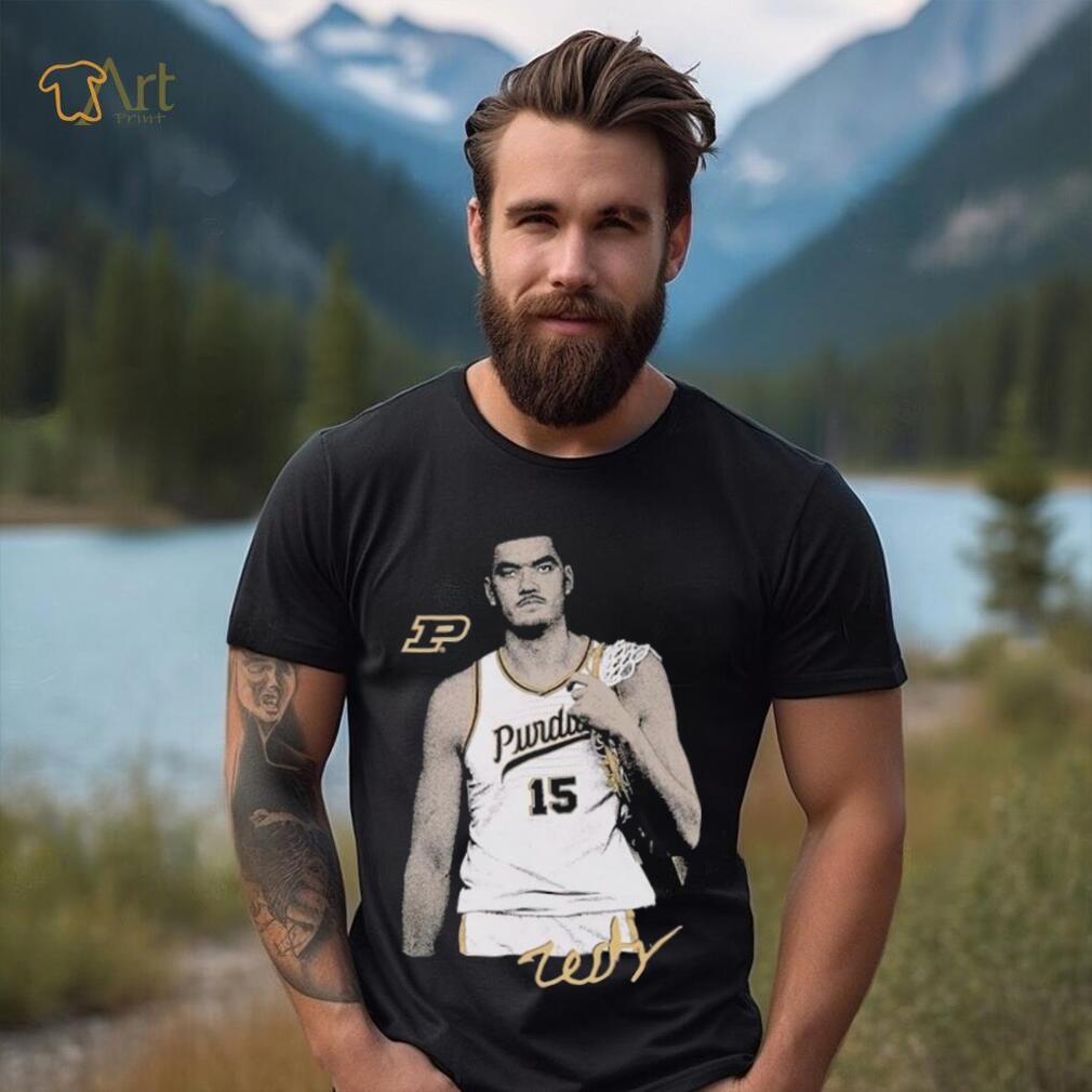 Zach Edey signature portrait shirt - teejeep