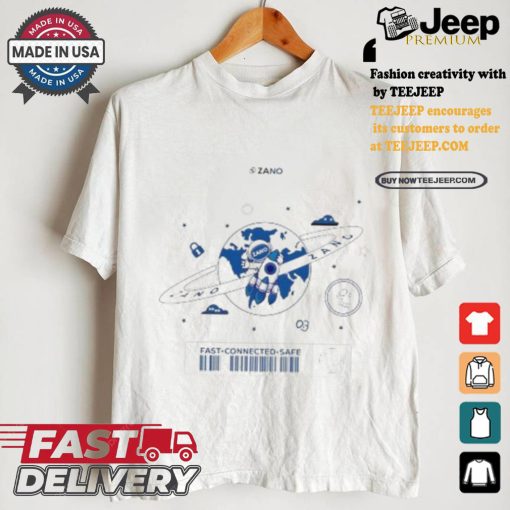 Zano fast connected safe on Space shirt