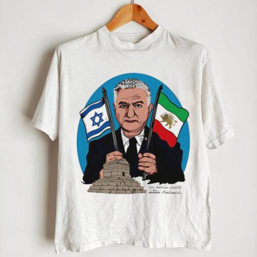 Zionmerch Reza Pahlavi flag shirt