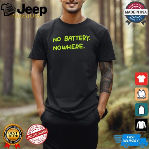 Zoe Bread No Battery Nowhere T shirt