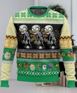 Zombie vs Plants Ugly Christmas Sweater