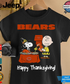 Peanuts Chicago Bears Football Happy Thanksgiving T Shirt