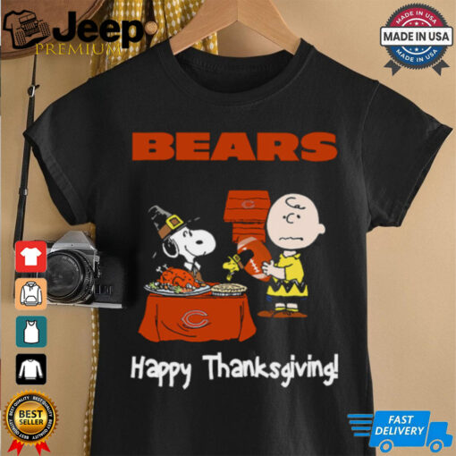 Peanuts Chicago Bears Football Happy Thanksgiving T Shirt