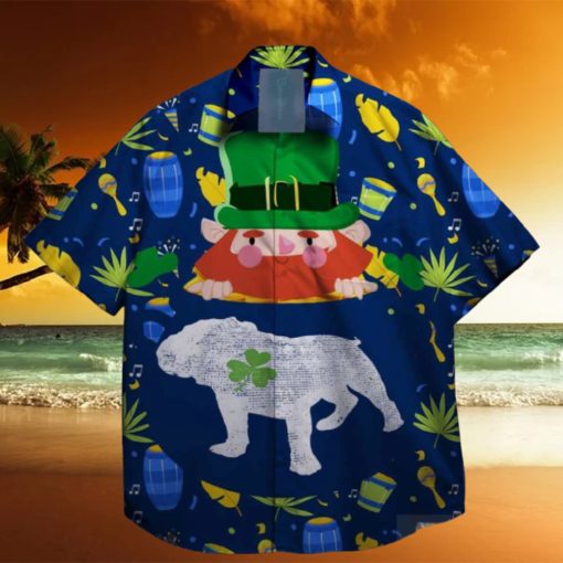 a  dog  and  shamrocks  st  patrick  day  hawaiian  shirt