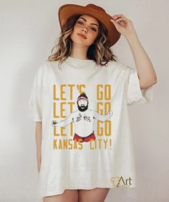 Jason Kelce let’s go Kansas City Chiefs football shirt