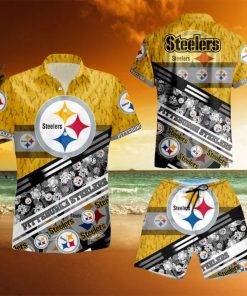 Pittsburgh Steelers NFL Summer Hawaiian Shirt And Short