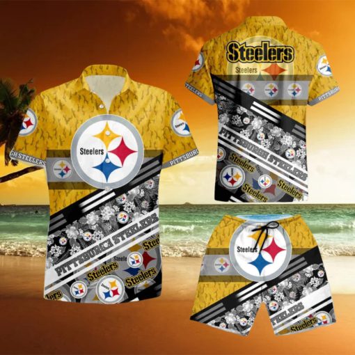 Pittsburgh Steelers NFL Summer Hawaiian Shirt And Short