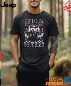 Official The New York Giants 100 Thank You For The Memories T Shirt