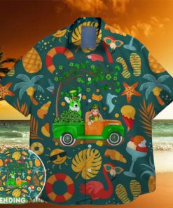 corgi green shamrock bigfoot st paddys vibes on st patrick day hawaiian shirt