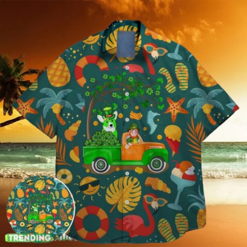 corgi green shamrock bigfoot st paddys vibes on st patrick day hawaiian shirt