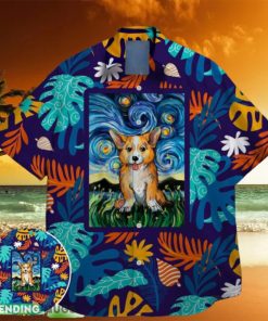 corgi star night famous on st patrick day hawaiian shirt