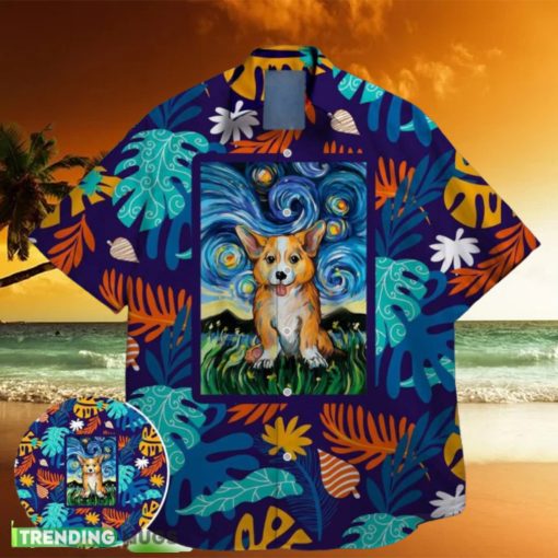 corgi star night famous on st patrick day hawaiian shirt