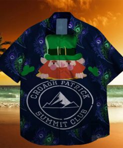 croach patrick summit club and shamrock at st patrick day hawaiian shirt