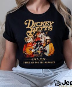 dickey betts 1943 2024 thank you for the memories shirt