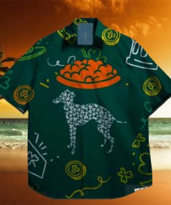 dog lucky leprechaun st patrick day hawaiian shirt