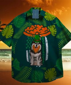 dog lucky shamrock leprechaun st patrick day hawaiian shirt