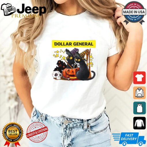 dollar general halloween black cat shirt