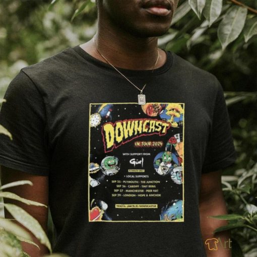 downcast Announce September 2024 UK Tour Poster Shirt