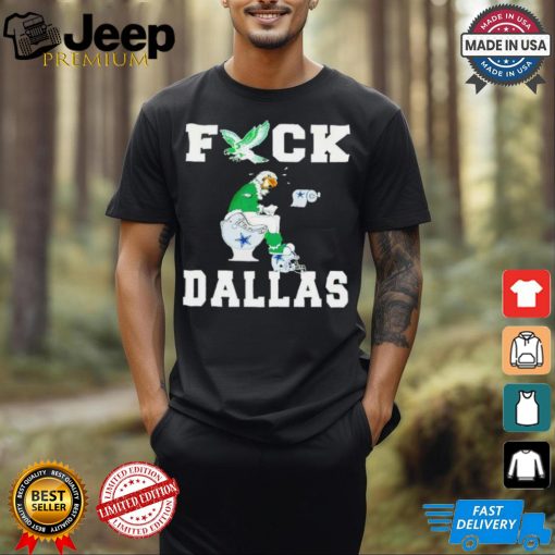 Philadelphia Eagle shit on Dallas Cowboys helmet toilet shirt