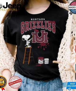 Montana Grizzlies Snoopy Painting Shirt