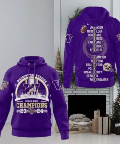 2024 Sugar Bowl Champions Sweatshirt, Washington Huskies Football Hoodie 3D