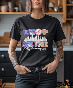 New York Giants New York Rangers Yankees Knicks City Of Champions T shirt