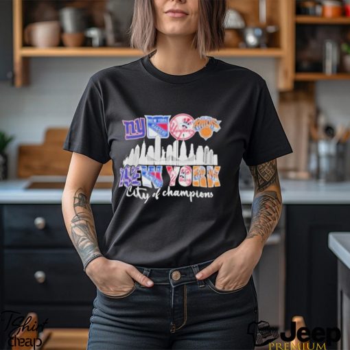 New York Giants New York Rangers Yankees Knicks City Of Champions T shirt