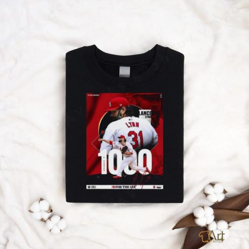 Official Lance Lynn on 1,000 career strikeouts in a Cardinals Shirt