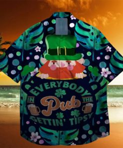 everybody in the beer pub gettins tipsy st patrick day hawaiian shirt