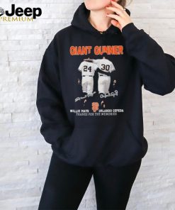 San Francisco Giants Orlando Cepeda Willie Mays Giant Gunner T Shirt