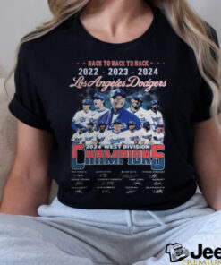 Los Angeles Dodgers 2024 West Division Champs Back To Back To Back T Shirt