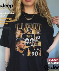 Vintage 90s Graphic Style TJ Watt T Shirt