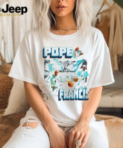 Top Pope Francis play basketball graphic shirt