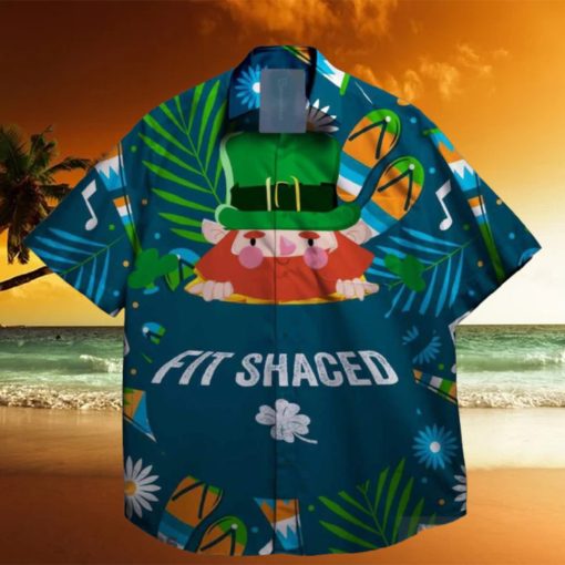 fit shaced and shamrocks st patrick day hawaiian shirt