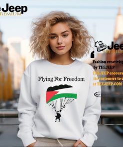 flying for freedom palestine t shirt