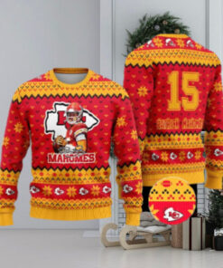 Patrick Mahomes 15 Ugly Christmas Sweater