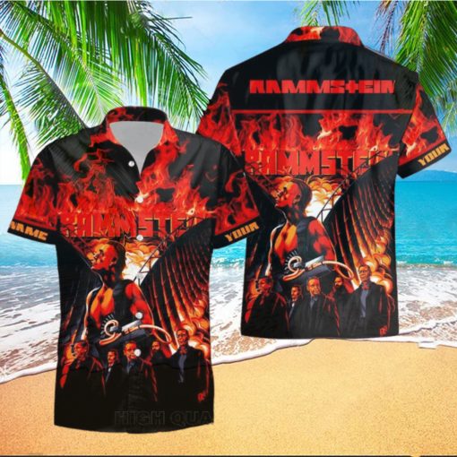 Personalized Rammstein Band Fashion Hawaiian Shirt