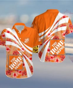 home depot Luau Hawaiian Shirt Brands Logo Summer Aloha Men And Women