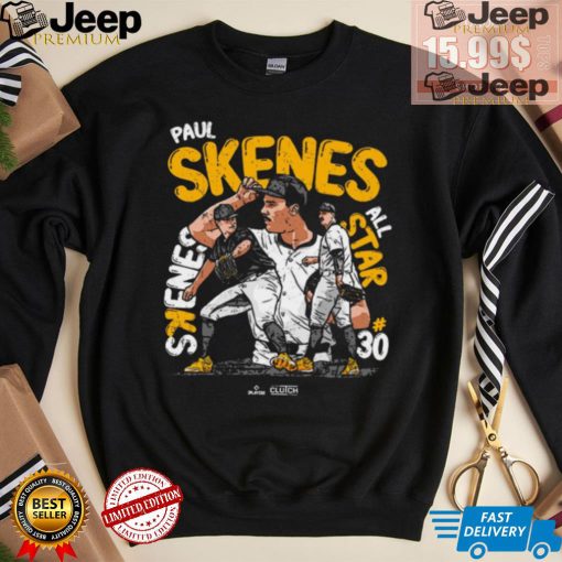 Official Paul Skenes Pittsburgh Pirates #30 Is An All Star Player t shirt