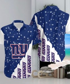 New York Giants Bling Bling Snowflakes Christmas Hawaiian Shirt