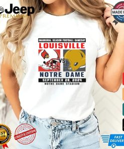 Official Notre Dame Fighting Irish vs Louisville Football Gameday September 28,2024 Matchup shirt