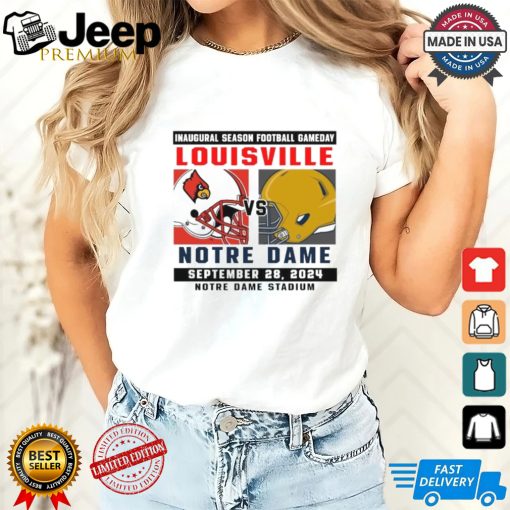 Official Notre Dame Fighting Irish vs Louisville Football Gameday September 28,2024 Matchup shirt