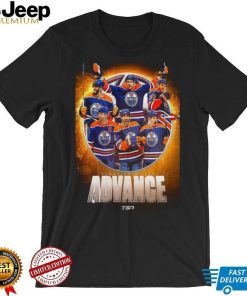 The Edmonton Oilers Advance To The Second Round 2024 Stanley Cup Playoffs T Shirt