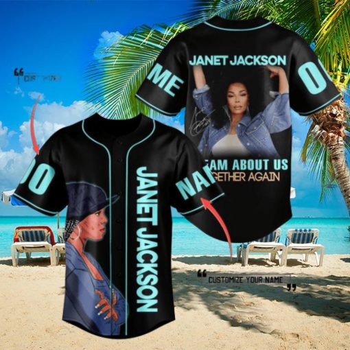 janet jackson dream about us together again custom baseball jerseys