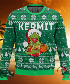 kermit the muppet show ugly christmas sweater