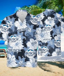 Busch Light Hawaiian Shirt Flower Pattern Beach Gift For Friend