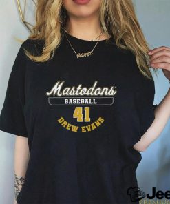 mastodons baseball 41 drew evans shirt