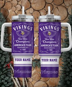 minnesota vikings personalized nfl jack daniels 40oz stanley tumbler