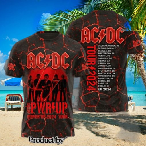 AC DC Rock Band Full Print Shirt  3231