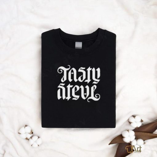 Tasty Steve Ambigram t shirt